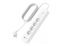 Belkin Connect - Overspenningsavleder - med USB-C- og USB-A-porter - utgangskontakter: 4 - 2 m kabel