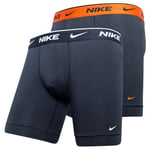 Nike Boxershorts 2-pack - Svart/orange adult 0000KE1086-KUR