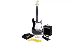 RockJam Electric Guitar Kit With Amplifier - Black (RJEG02-SK-BK)
