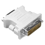 mumbi DVI Adapter DVI-I to VGA Adapter DVI 24 + 5 to VGA Adapter – Digital to Analogue Adapter for Graphics Cards, Projectors, and Monitor TFT (CRT)