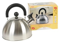 BBTradesales Bouilloire à Sifflet, 2.5 L, Argent