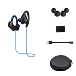 #N/A Wireless Earbuds with Immersive Sounds True 4.1 Bluetooth in-Ear Headphones with Case/Quick-Pairing Stereo Calls/Built-in Microphones/IPX4 Sweatproof - Blue, 39cm