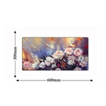 Large Mouse Mat 600 * 300Mm Locking Edge Large Oil Art Painting Gaming Keyboard Computer Mousepad Anime Notebook Tablet Mouse Pad Desk Cushion Mat 11