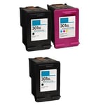 Compatible Multipack HP DeskJet 2542 Printer Ink Cartridges (3 Pack) -CH563EE