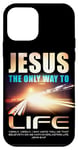 Coque pour iPhone 12 mini Jesus: The Only Way to Life Christian Faith Verse John 6:47