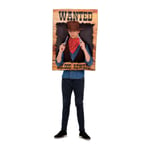 Kostume til voksne Wanted Cowboy mand Onesize (3 Dele)