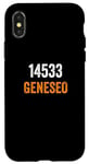 Coque pour iPhone X/XS 14533 Code postal Geneseo, déménagement vers 14533 Geneseo