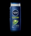 6 x 400ml NIVEA Men Shower Gel Energy Energising Body Wash