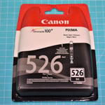 1 Ink Cartridge Canon 526 Black Pixma ip4850 ip4950 mg5150 mg5250 New