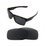 NEW POLARIZED BLACK REPLACEMENT LENS FOR OAKLEY TWO FACE SUNGLASSES