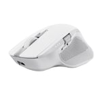 Trust Ozaa+ Souris sans Fil Bluetooth + 2.4GHz, Souris Silencieuse Multi-appareils, Molette Latérale, 60% de Plastiques Recyclés, Souris Bluetooth Rechargeable PC Ordinateur Portable Mac, Blanc