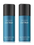 2 x Davidoff Cool Water Deodorant Spray for men 150ml Mens Dad Daddy Fathers Day