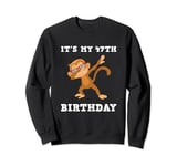 47 Years Man Woman Monkey Party It's My 47th Birthday Sweatshirt