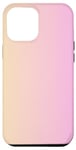 Coque pour iPhone 13 Pro Max Échantillon de couleur dégradé élégant minimaliste mignon jaune rose frais