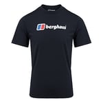 Berghaus Men's Large Logo Short Sleeve T-Shirt, Black, XL