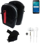 Shoulder bag / holster + earphones for Samsung Galaxy J2 Core 2020 Belt Pouch Ca