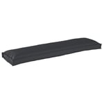 Pallkuddar Set om 2 Svart Tyg 150 x 40 x 8 cm