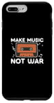 Coque pour iPhone 7 Plus/8 Plus Funny Make Music Not War Producteur de bande sonore Ingénieurs audio