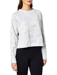 NIKE Rebel Dy All In FC Crew Camo Sweatshirt Women's Sweatshirt - Wolf Grey/White, X-Large