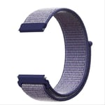 SQWK Nylon Band Watchband Smart Watch Replacement For Garmin Vivoactive 4s/4 Bracelet Wristbands Strap 22mm midnight blue