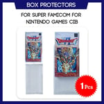 1 Pc - Boîte De Protection Pour Super Famicom Pour Jeux Japonais Nintendo, Étui En Plastique Transparent Sur Mesure, Cib Complet