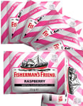 24 st Sockerfri Fisherman's Friend med Smak av Rasberry 25 g - Hel Låda