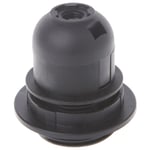 E27 lamphållare Edison cap Vit/svart taklampa Black