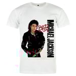 Vintage Tee Vit T-shirt Retro 90-tal Michael Jackson Bad | XL