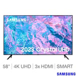 Samsung UE58CU7100KXXU 58 Inch Boundless Screen 4K Crystal Ultra HD Smart TV