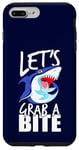 Coque pour iPhone 7 Plus/8 Plus Let's Grab A Bite Shark Graphique Humour Citation Sarcastique