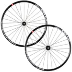 Fulcrum Racing 900 DB Clincher Road Wheelset - 650b Black / Shimano 12mm Front 142x12mm Rear Centerlock Pair 10-11 Speed 650B