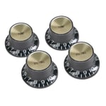 Gibson S & A MK020 4 Volume/tone knobs "top-hat"
