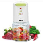 Mini Food Chopper Processor Meat Vegetable Multi Mixer 0.5L Jar Geepas