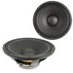 Pair 15" Woofer PA Speaker Driver 8 Ohms Aluminium Sub Bass Cone Chassis 800w