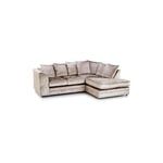 Dylan Crushed Velvet Fabric Right Hand Corner Sofa