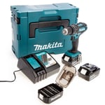 Makita DHP482JX14 18V LXT Combi Drill Limited Edition (2 x 5.0Ah Batteries) in M