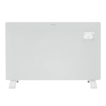Devola Designer 2kW Smart Glass Panel Heater with Timer White -  DVPW2000WH