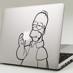 HOMER SIMPSON Apple MacBook Decal Sticker fits all MacBook models (13" Pro (2017-2021), Other (Please send message to confirm))