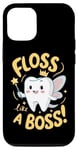 Coque pour iPhone 15 Floss Like a Boss Cute Tooth Fairy Amusant pour les enfants