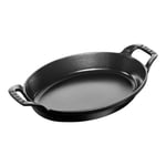 Staub Specialities 28 cm oval Cast iron Oven dish black