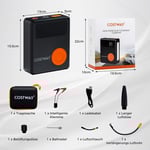 2000A 12V bilbatteri Jump Starter med 150PSI digital däckpump & luftkompressor & LED-skärm 13000mAh Power Bank