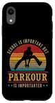 Coque pour iPhone XR Parkour est important Free Runner Retro Vintage