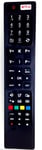 NEW Replacement Remote Control For JVC LT-50C750 LT50C750 Smart 50 LED TV