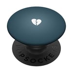 Hand Drawn Broken Heart | Pacific Blue 12 Pro & Pro Max PopSockets PopGrip: Swappable Grip for Phones & Tablets