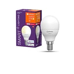 LEDVANCE Smart LED lamp with ZigBee Technology, E14-base matt Optics,Warm White (2700K), 470 Lumen, 40W-Replacement, Smart dimmable, 1-Pack