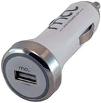 MCL Mini Car Charger with 1 USB Port for iPhone and iPad