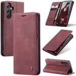 CaseMe Samsung Galaxy A36 Slimmat plånboksfodral, Röd