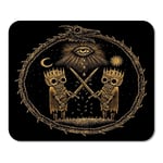Mousepad Computer Notepad Office War of Kings Two Skeleton Warring Sword Against God Home School Game Player Computer Worker Inch