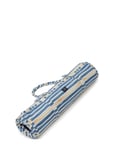 Blue/Oat Striped Cotton Canvas Beach Mat Home Textiles Sun Mattresses Multi/patterned Lexington Home