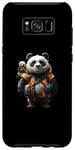Coque pour Galaxy S8+ Panda Daddy Adventurer Cool Panda Baby Fun